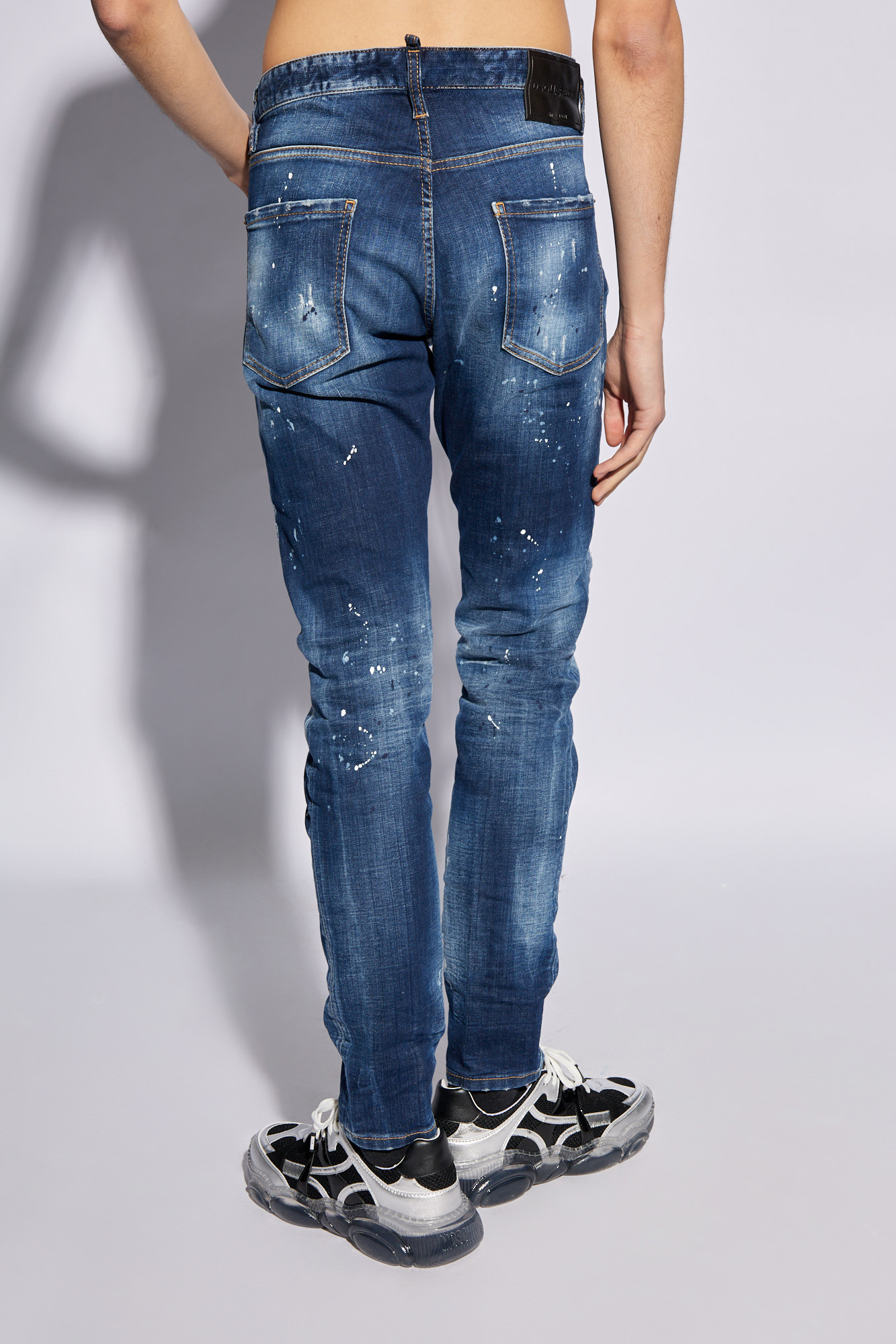 Dsquared2 jeans yellow store paint